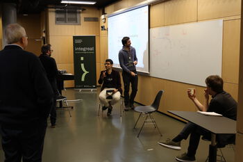Footwear ,Trousers ,Furniture ,Chair ,Whiteboard.