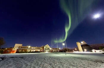 Tromsø City with Northern lights