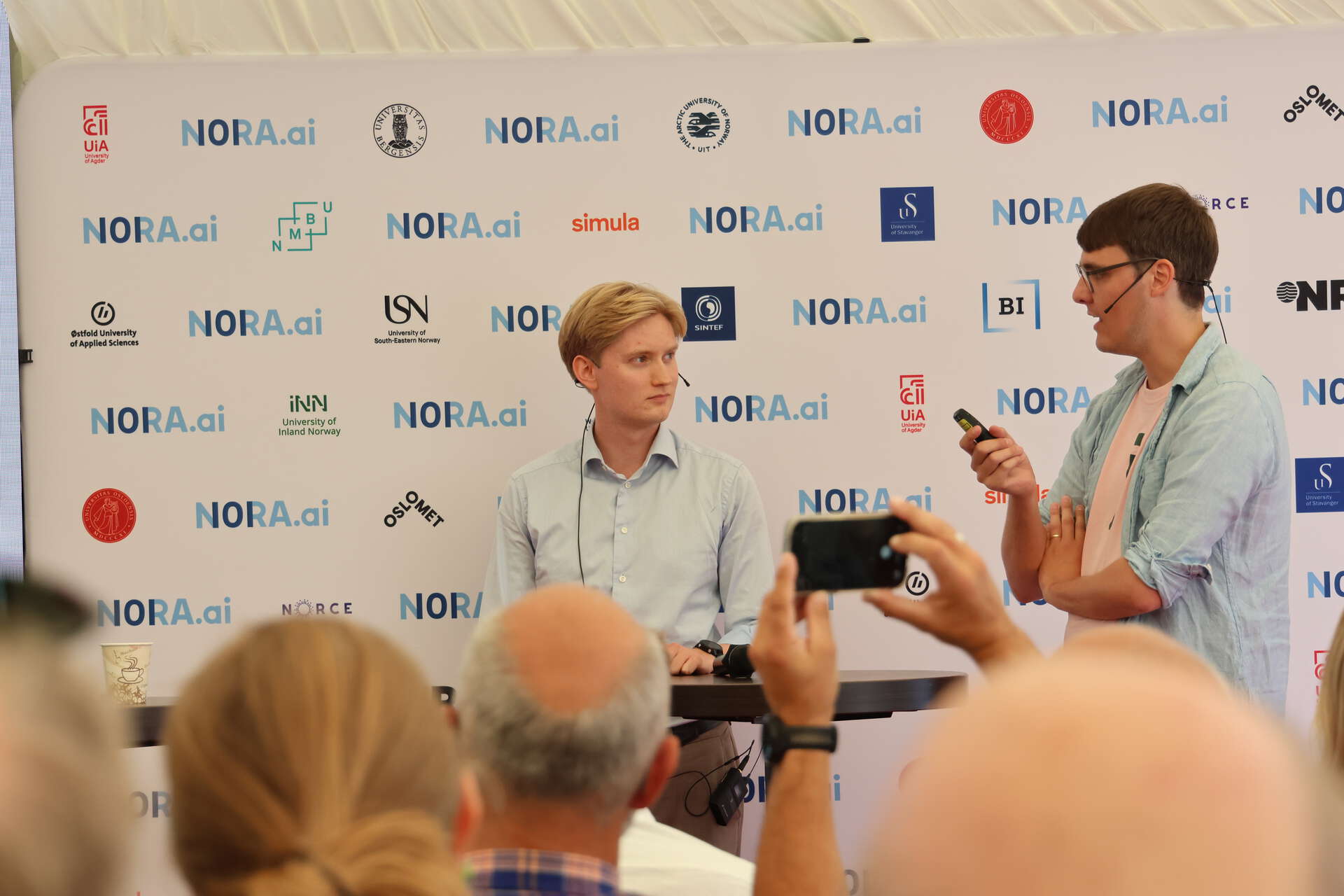 Emil Poiesz og Sigurd Holmsen, begge stipendiater ved Integreat og Universitetet i Oslo